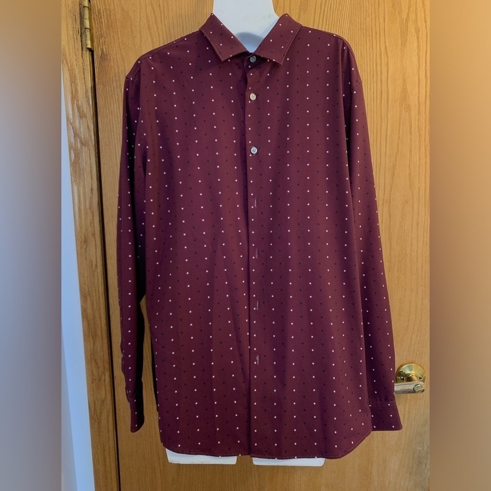 XL Perry Ellis slim fit stretch long sleeve dress shirt